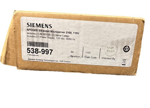 538-997	Siemens	Apogee